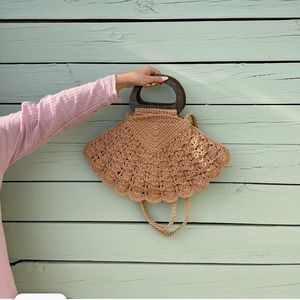 crochet shell bag
